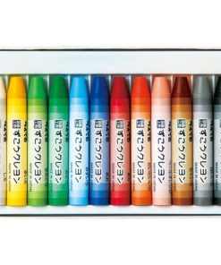 ぺんてる ずこうクレヨン 12色 PTCG1-12 クレパス プレゼント ギフト 新入学