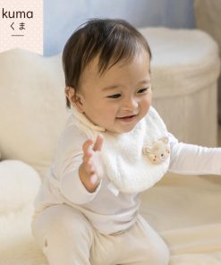 妖精の森 ベビー スタイ ふかふかパイル地 よだれかけ ビブ コットン100 綿100　パイル 赤ちゃん 日本製 可愛い