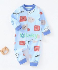セットアップ パジャマ キッズ 綿 小学生 長袖 男女兼用 男の子 女の子 子供服 上下セット 春 秋 ルームウエア 秋用 部屋着 保育園 幼稚園 可愛い 寝巻き