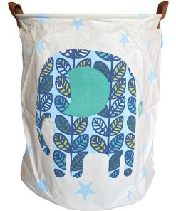 TIFONE（ティフォーネ） アニマルマルチバスケット ゾウ【おもちゃ 収納 ボックス ランドリーバスケット 撥水加工　折りたたみ】