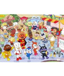 アンパンマン グッズ 知育玩具 アニメキャラクター パズルしようよ45ピース ケース付きB4パズル