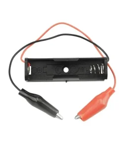 1 x AA Cell Battery Holder with Alligator Clip Leads